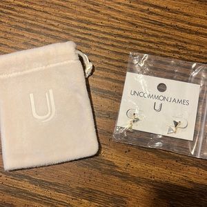 Uncommon James Black & White Triangle Drop Earring